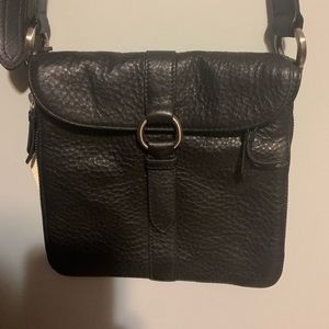 Cole Haan black crossbody bag. Dimensions 9” x 9”